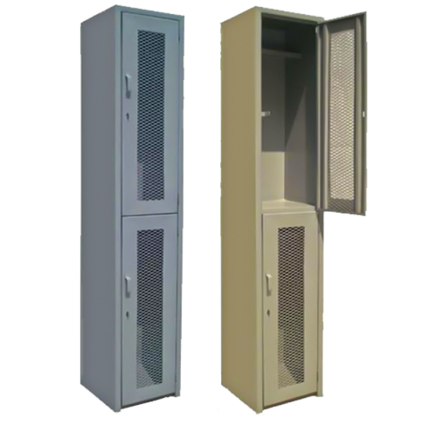 Locker 2 Puerta estandar con malla